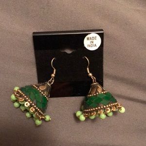 Handmade earrings made in India